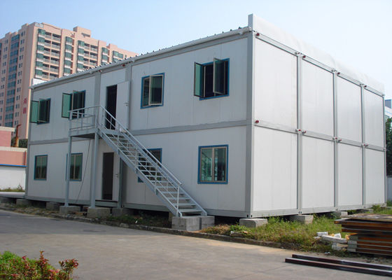 Chiny Double - Deck Modular Container House, Living Container House z zewnętrznymi schodami dostawca