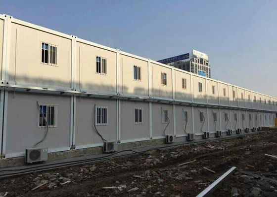 Chiny Tymczasowy niestandardowy dom kontenerowy Przyjazne środowisku drzwi z aluminiowej ramy fabryka