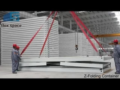 Z-Folding Container house, 10 minut na zainstalowanie jednej jednostki, 100% prefabrykowana.