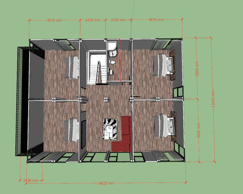 30ft x 20ft Container House Apartament