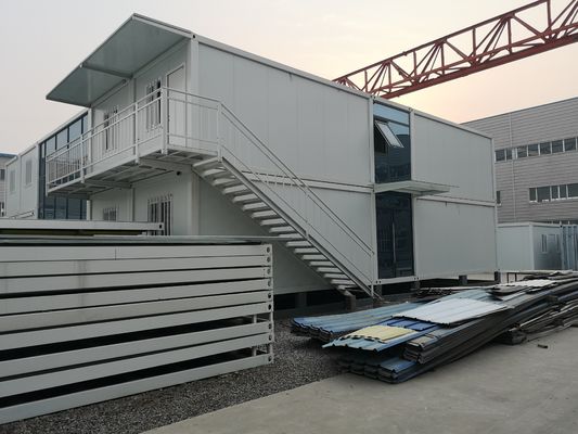 Modułowe domy prefabrykowane domy z kontenerami antysysemiczne dwa piętra