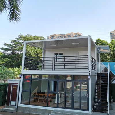 Zestawialne 2 sypialnie Container House CE Anti Rust 40 Feet Flat Pack Domy