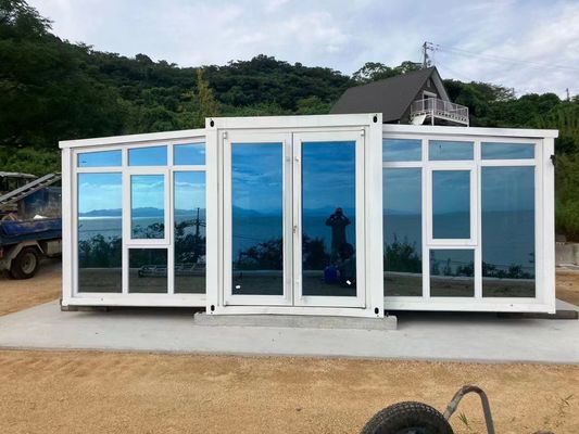 3 sypialnie Rozszerzalny dom kontenerowy Luxury Prefabricated Camp Modular Cabin