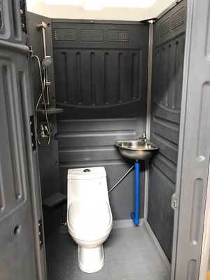Prefabrykowane Portable Container Toilet, HDPE Removable Mobile Portable Toilet