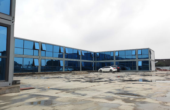 Resistente Al Viento Flat Pack Sitio Kontener biurowy 20 stóp