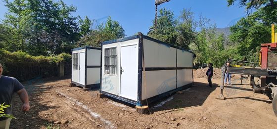 100% gotowy, dobrej jakości, stalowy, składany kontener z elektrycznością i izolacją.