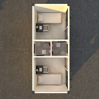 BOX SPACE Tania cena 20ft Warsztaty Prefab Container Dom z kuchnią, Modularne przenośne domy z dekoracjami
