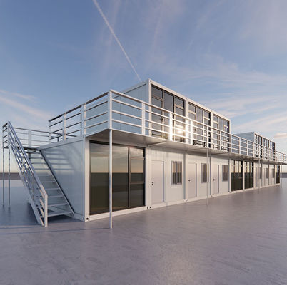 20ft 40ft Prefab Shipping Container House Luksusowe prefabrykowane domy modułowe Modularne prefabrykowane domy szklane