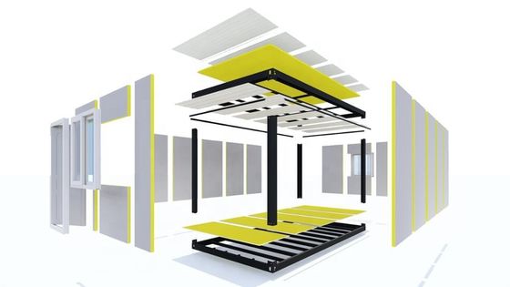 Boxspace Domy prefabrykowane Prefabrykowane Małe 2 sypialnie Modularne domy prefabrykowane Luksusowe mieszkanie 20 stóp mobilny kontener Dom