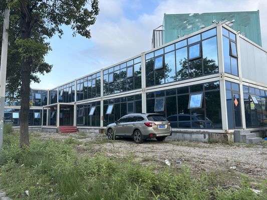 Elastyczny i wygodny nośny obiekt biurowy pojemnik modułowy ramka stalowa kamienna wełna kanapka panel modułowy dom