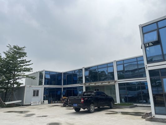 Lekkie stalowe prefabrykowane biuro kontenerowe o długości 40 stóp Modularny projekt Dwupiętrowy budynek biurowy z izolacją