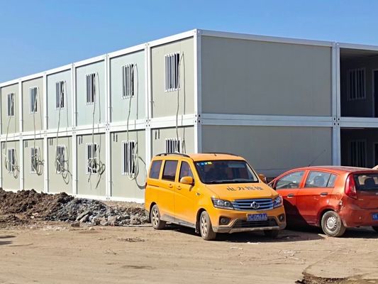 Modułowy kontener biurowy w Malezji Łatwo zmontowany składany budynek kontenerowy Dom dwupiętrowy kontener biurowy