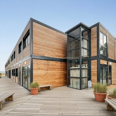 Boxspace Niestandardowy Kontenerowy Dom Niemcy Chiny Domy Modułowe Prefabrykowane Biuro Prefabrykowany Modułowy Budynek Biurowy